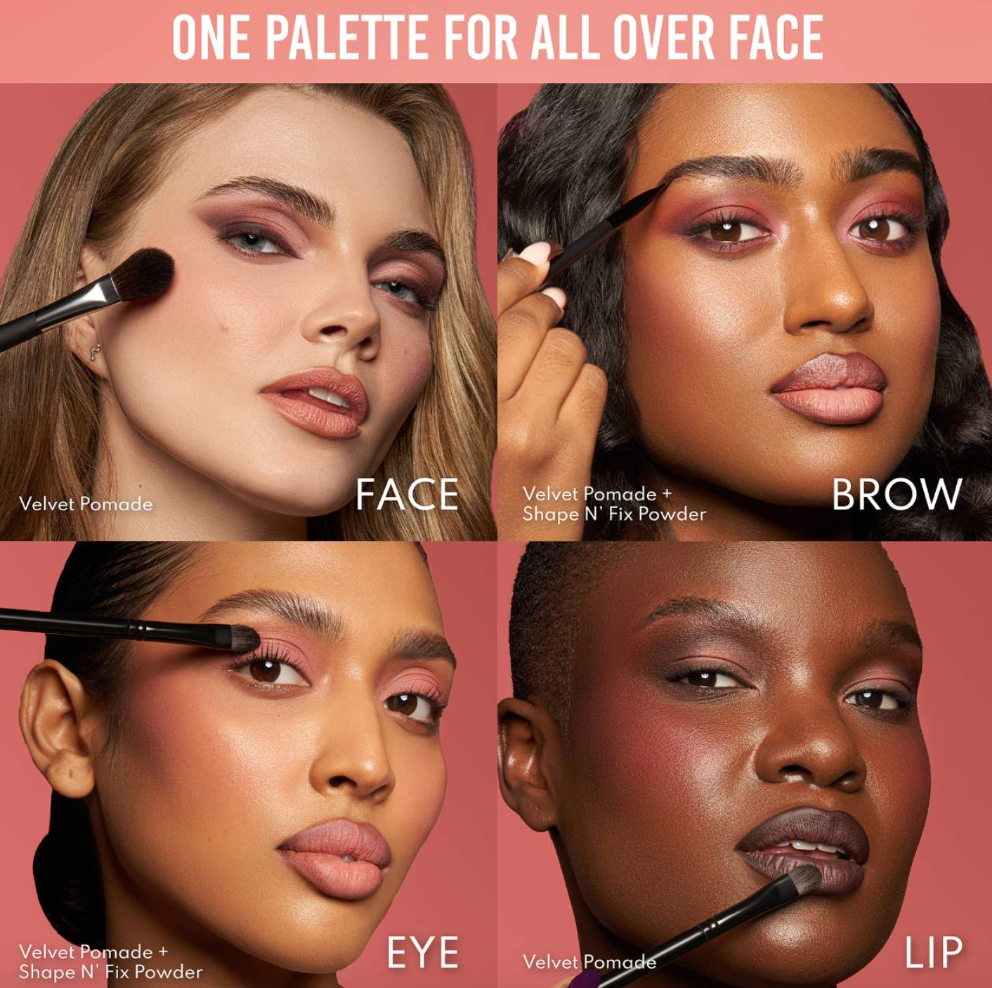Danessa Myricks Beauty Groundwork: Blooming Romance - Palette For Eyes, Brows, Face & Lips