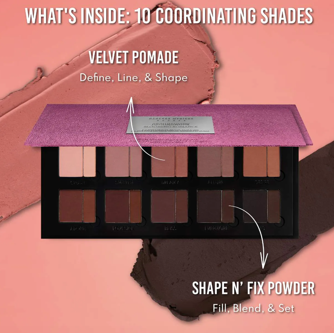Danessa Myricks Beauty Groundwork: Blooming Romance - Palette For Eyes, Brows, Face & Lips