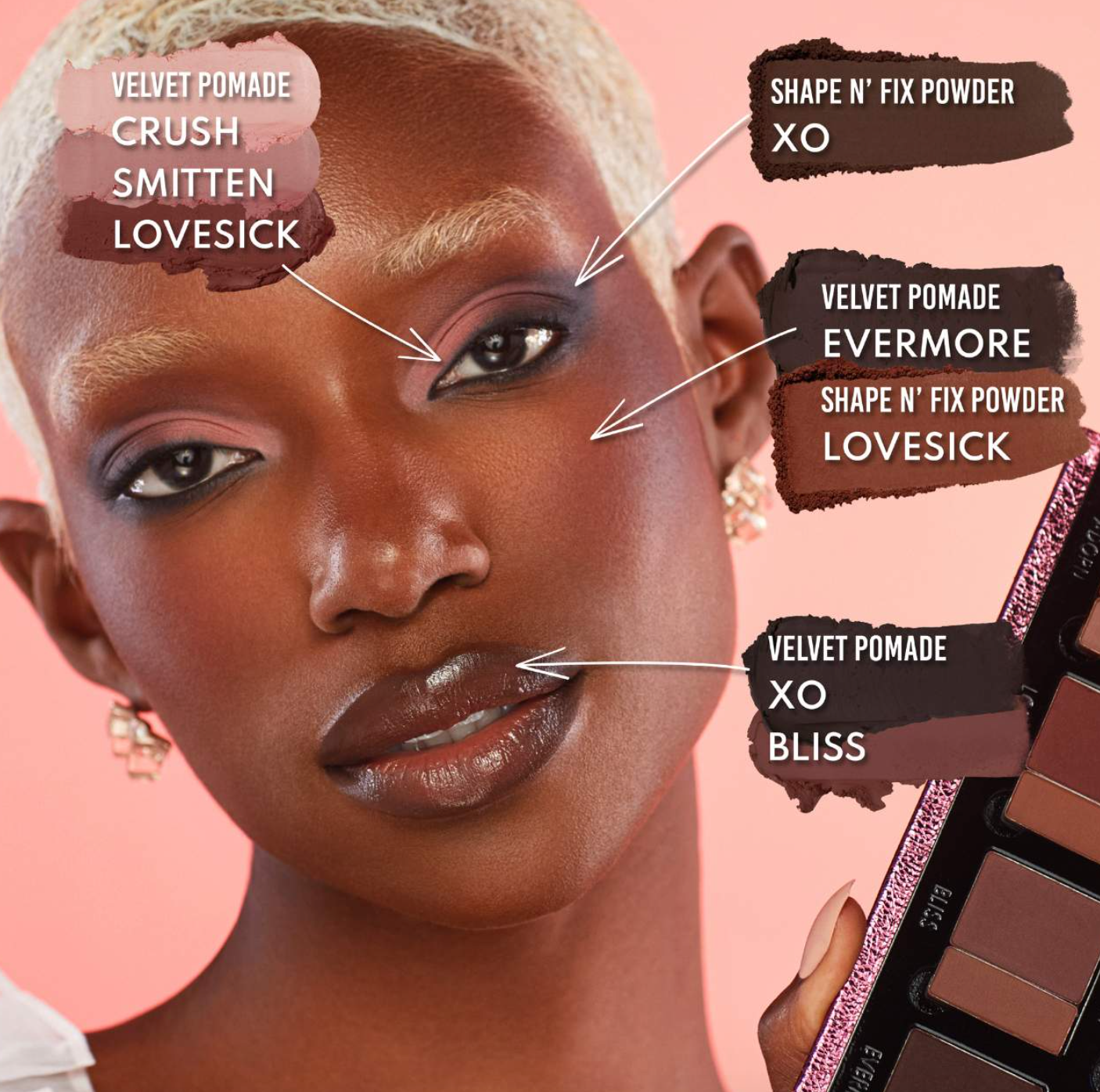 Danessa Myricks Beauty Groundwork: Blooming Romance - Palette For Eyes, Brows, Face & Lips