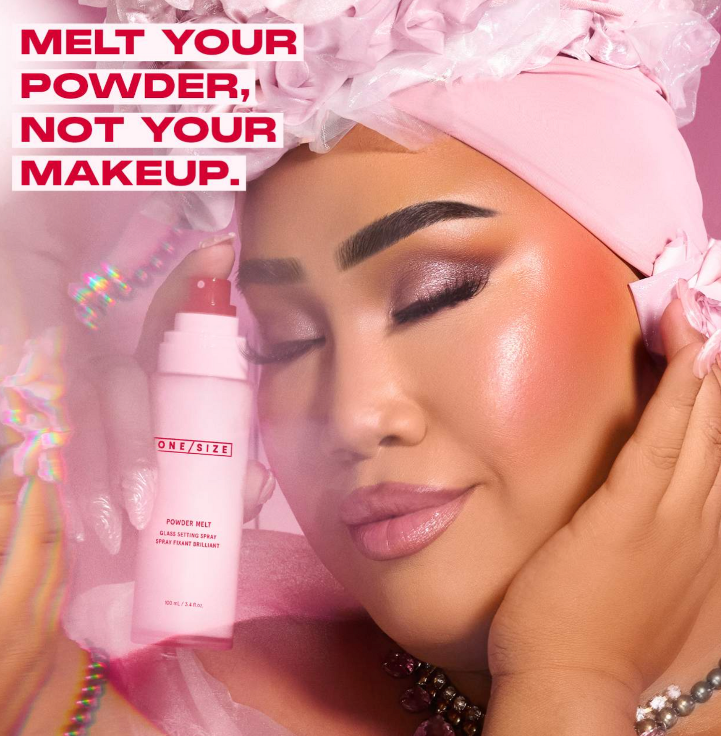 ONE/SIZE by Patrick Starrr Powder Melt Glass Setting Spray