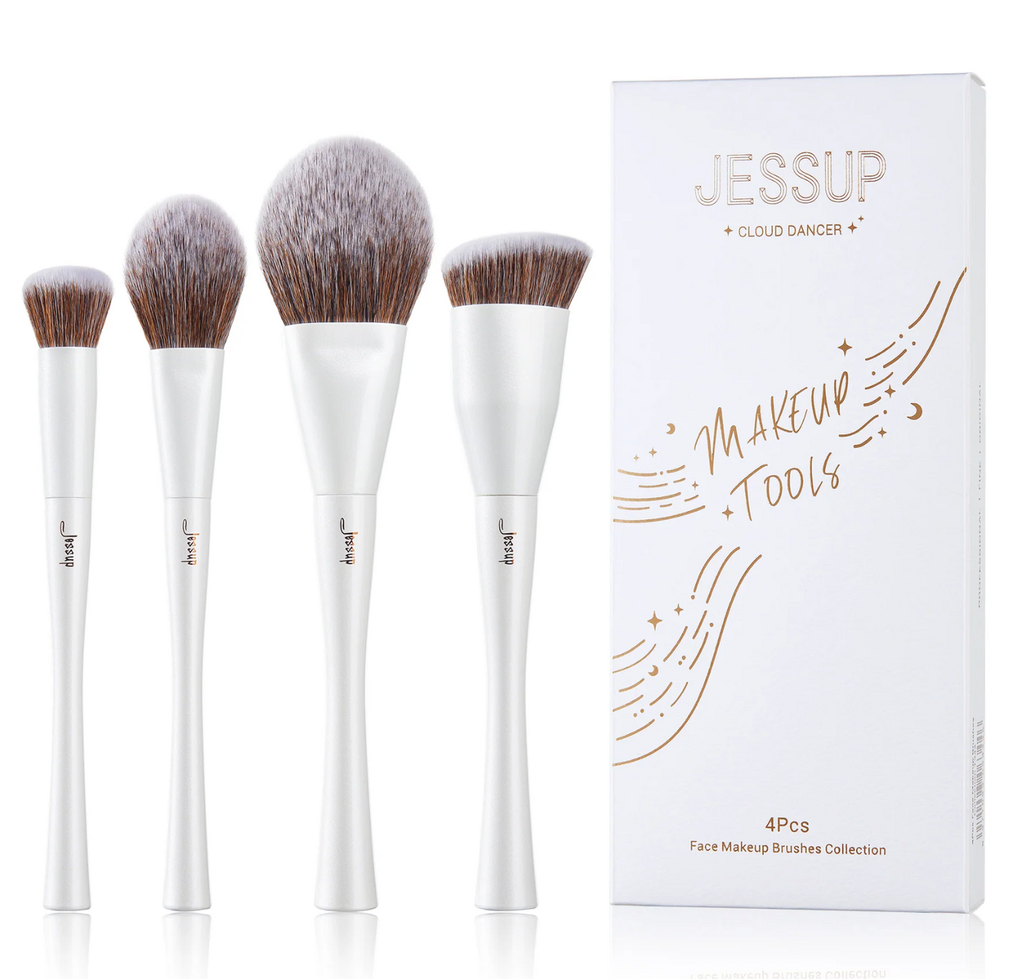 14pcs Makeup Brushes Collection (Cloud Dancer) T343