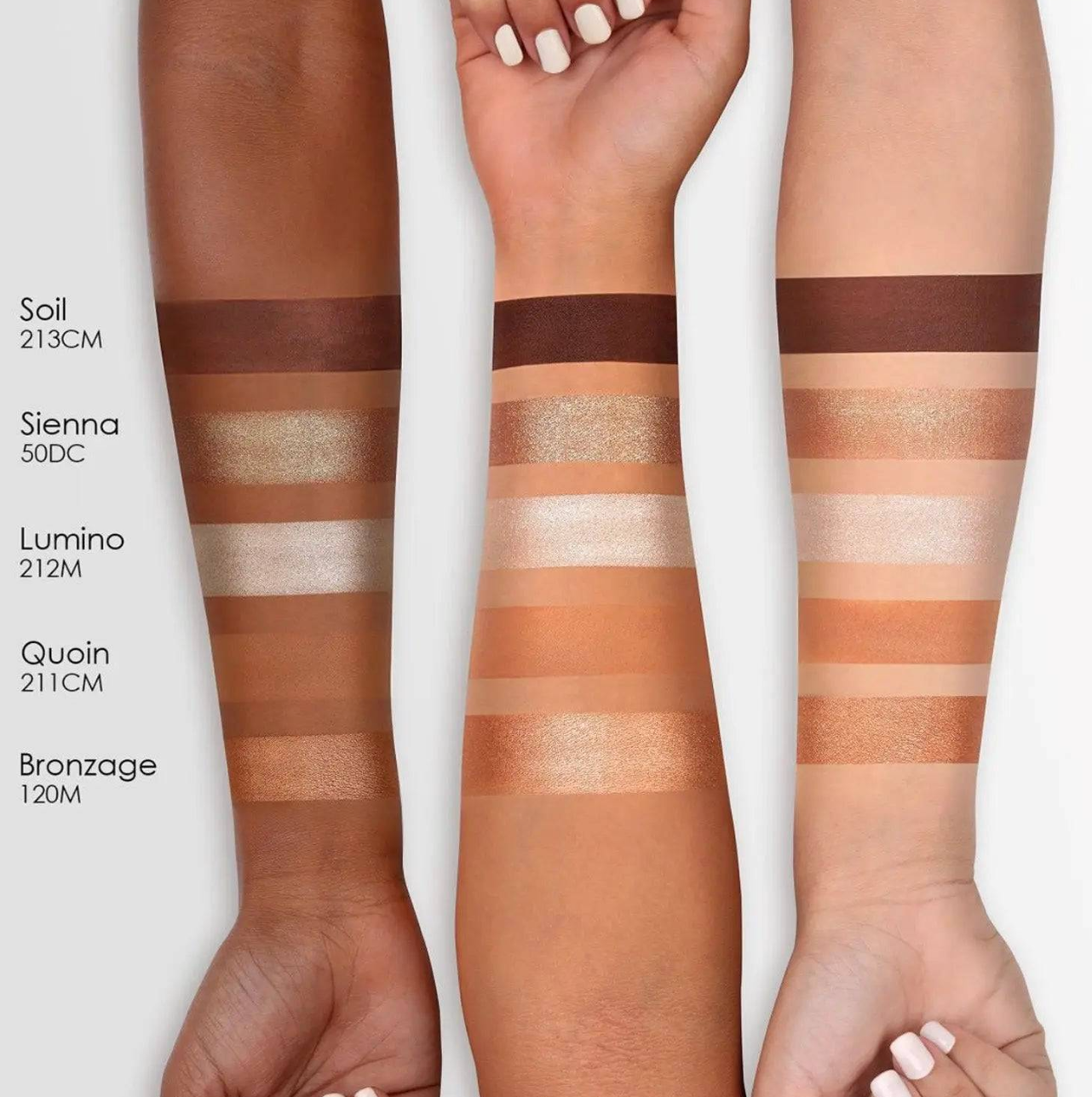 Mini nude eyeshadow palette kit + brocha Natasha Denona