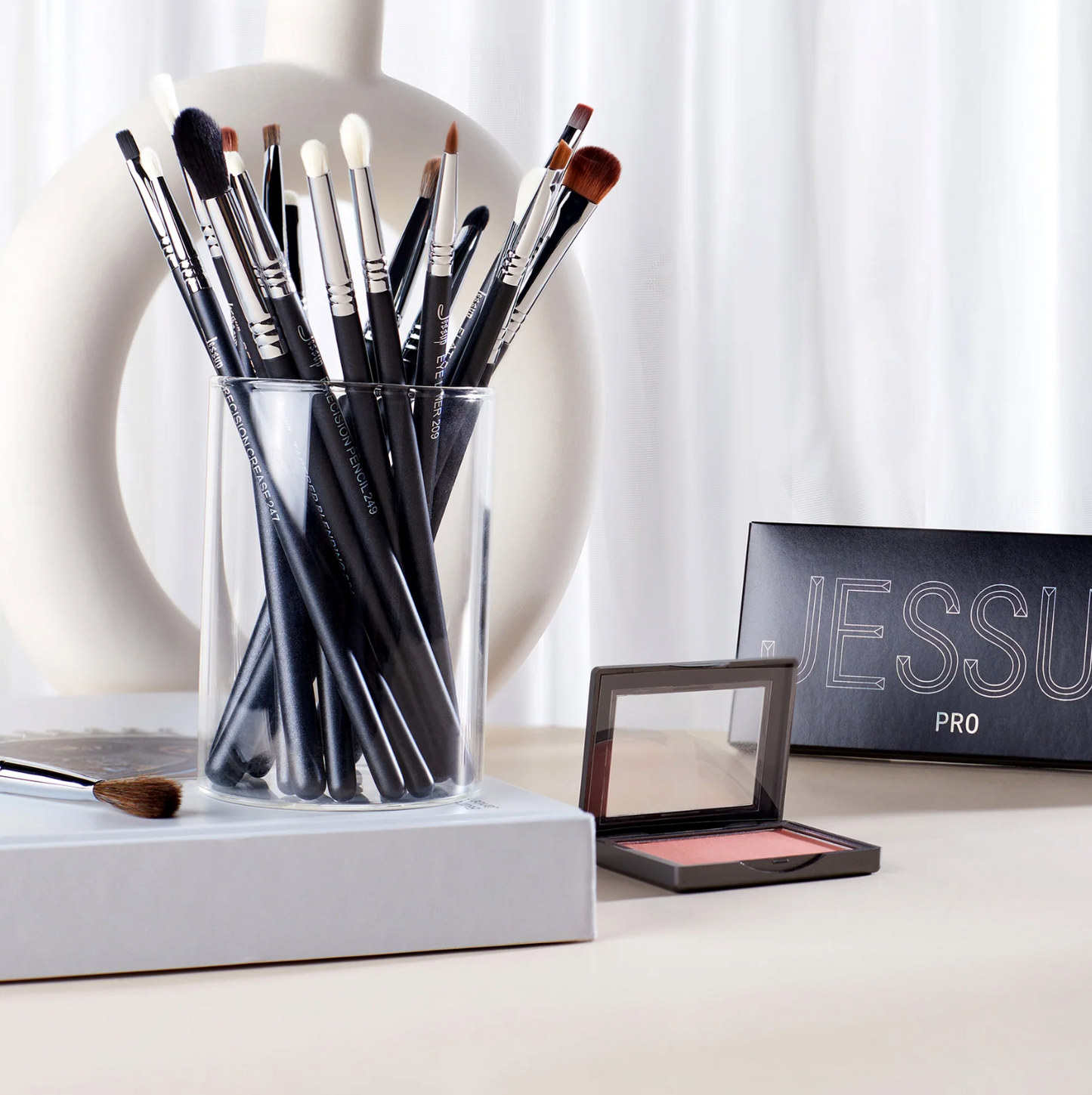 PRO Comprehensive Eye Brush Set 28Pcs T341 Jessup Beauty