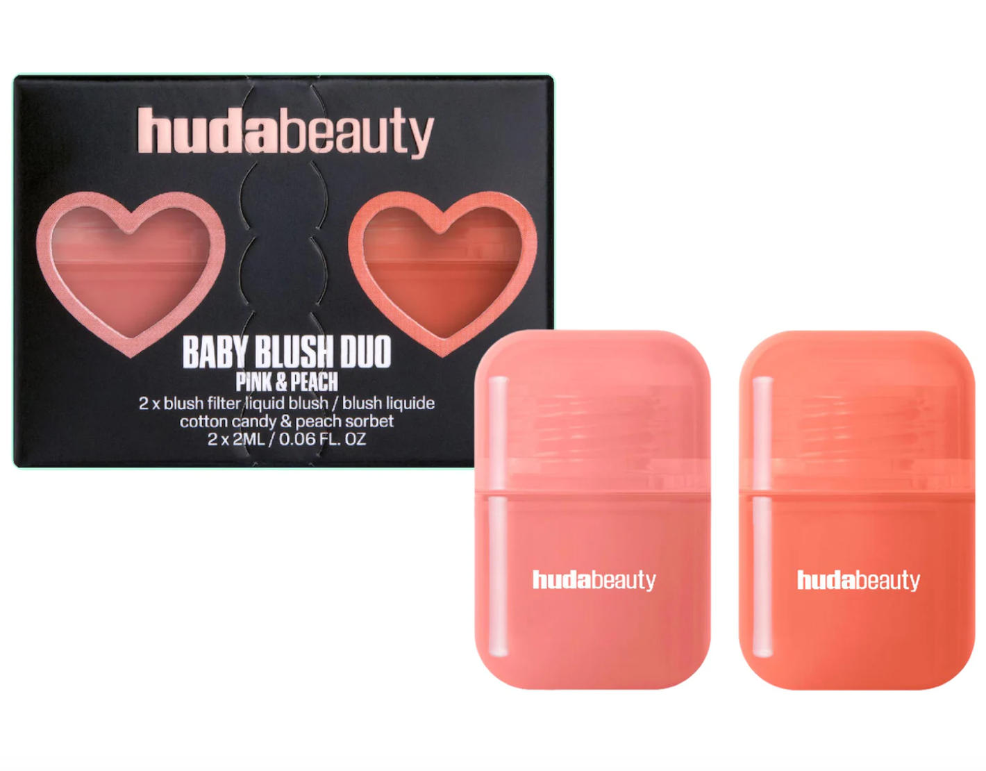 HUDA BEAUTY Mini Baby Blush Duo Set - set rubores mini