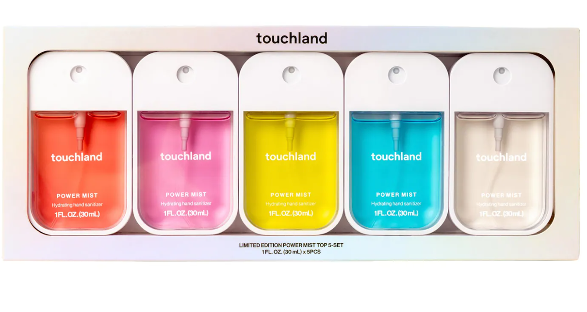 Touchland Limited Edition Power Mist Hydrating Hand Sanitizer Top 5-Set