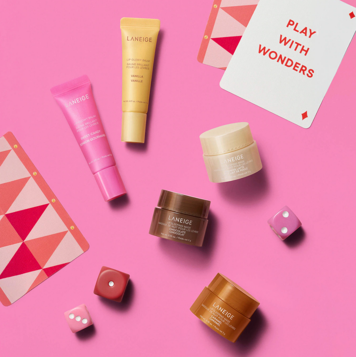 LANEIGE Midnight Minis Lip Glowy Balm and Lip Sleeping Mask Gift Set