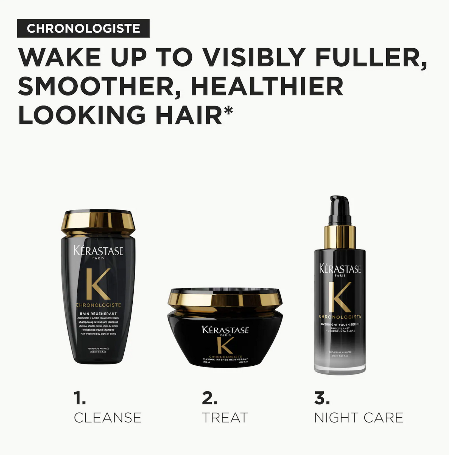 Kérastase Chronologiste Overnight Youth Serum for Dry, Thin, Aging Hair 90ML