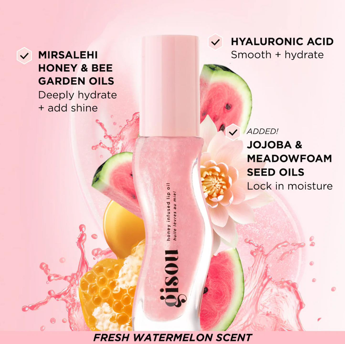 Gisou Honey Glow Icons Hair & Lip Set