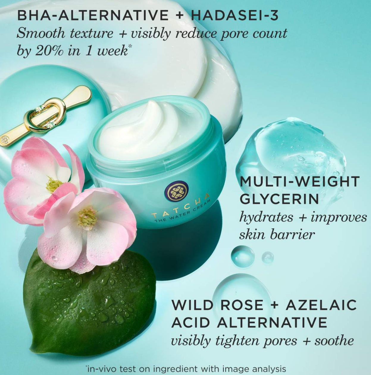 Tatcha
The Water Cream Oil-Free Pore Minimizing crema de agua sin aceite minimiza los poros hidratante 50ML