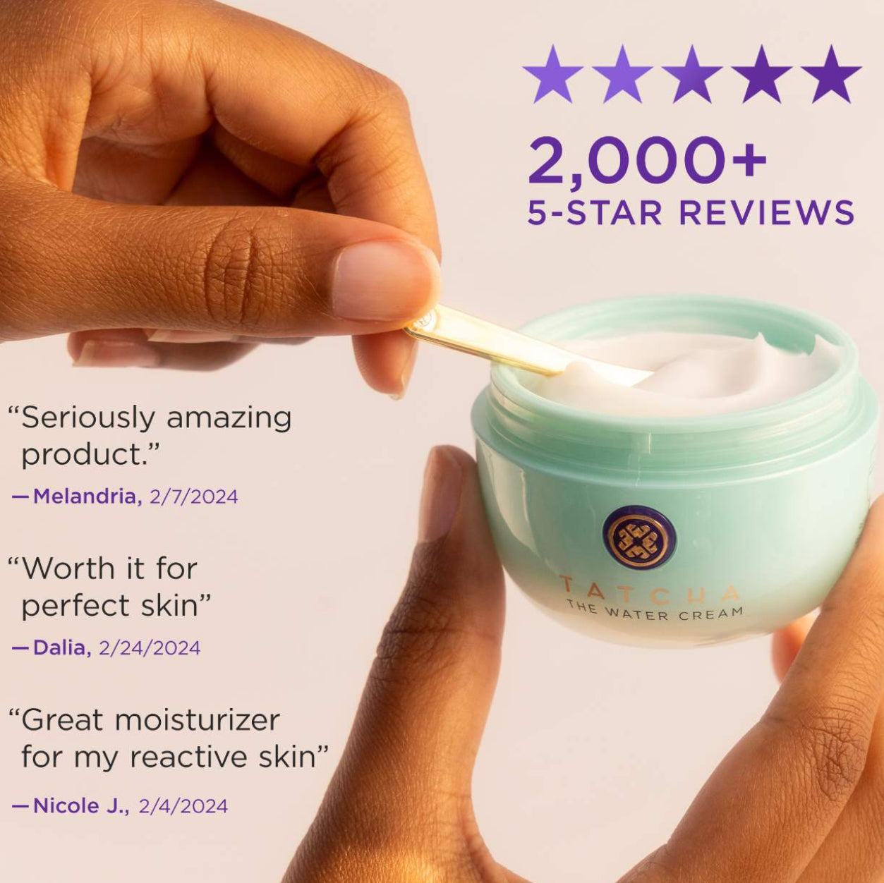 Tatcha
The Water Cream Oil-Free Pore Minimizing crema de agua sin aceite minimiza los poros hidratante 50ML
