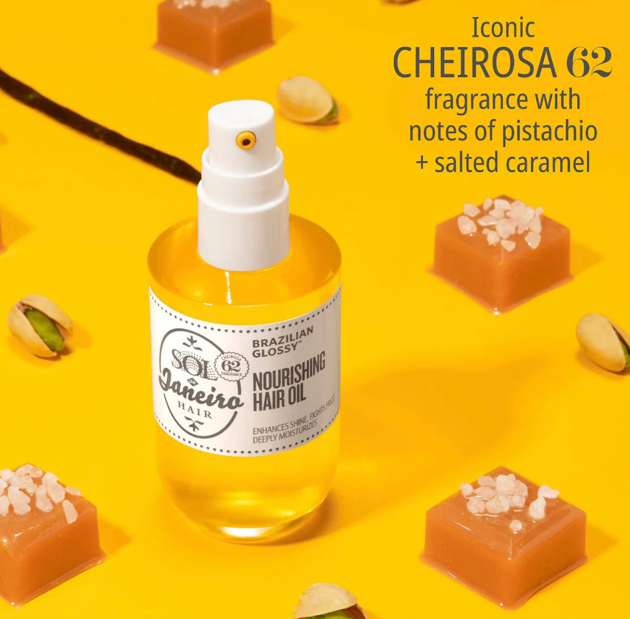 Sol de Janeiro
Brazilian Glossy™ Nourishing Anti-Frizz Hair Oil - Aceite capilar nutritivo antiencrespamiento brasileño