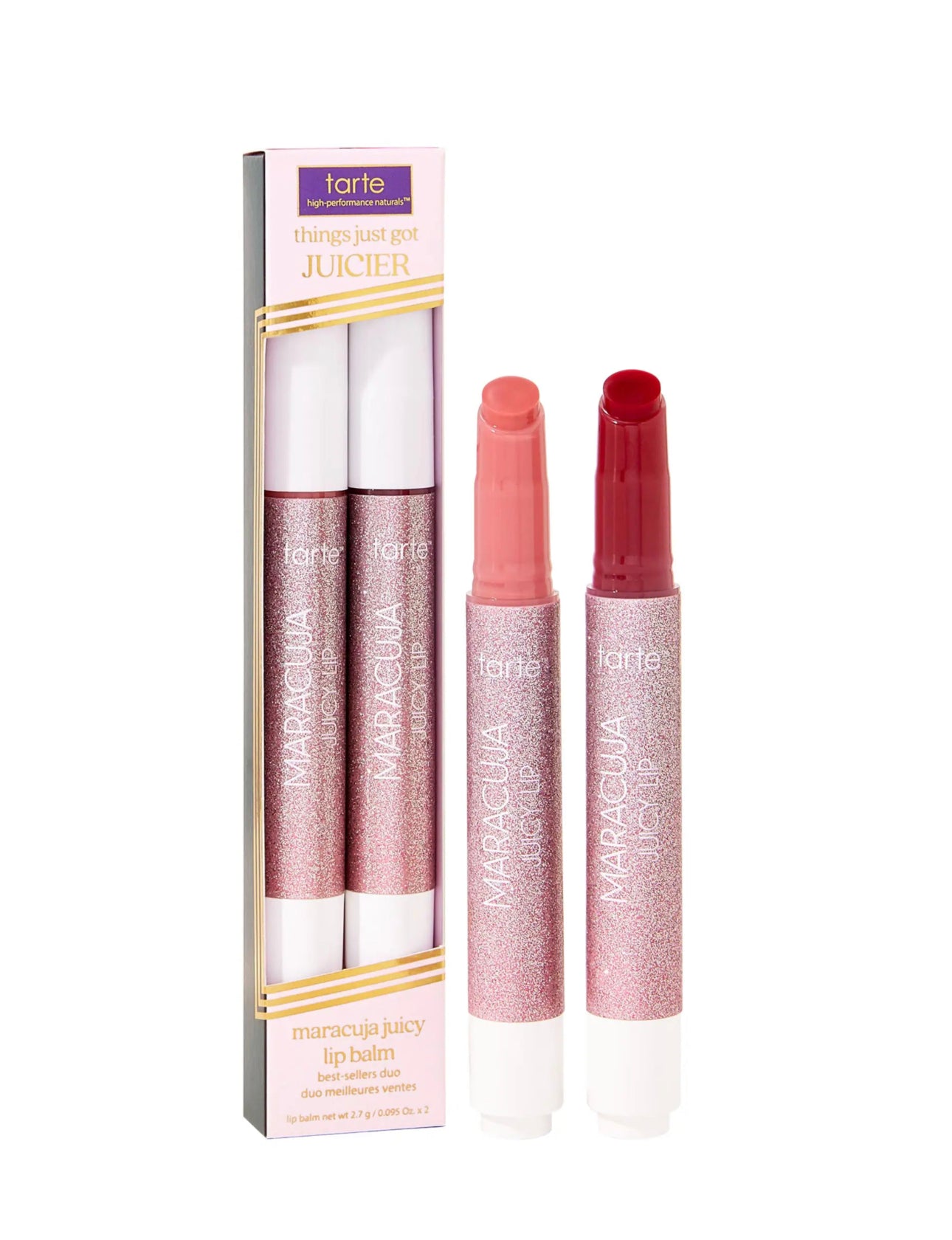 Tarte
Bálsamo labial jugoso Maracuja, dúo de los más vendidos