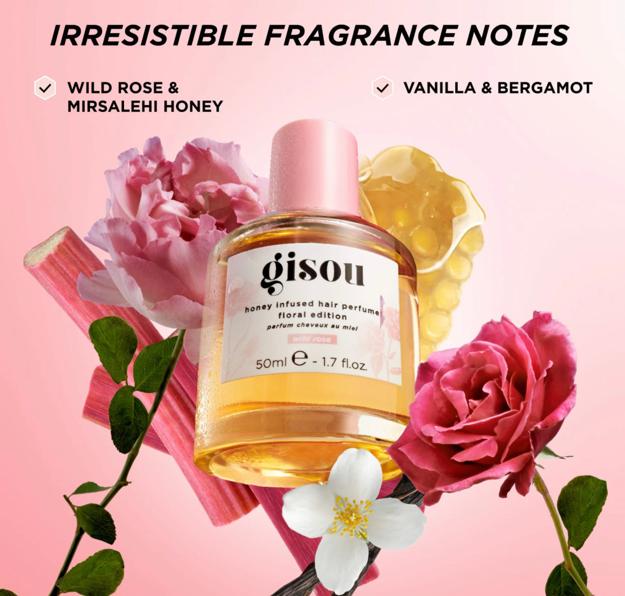 Gisou
Mini Wild Rose Honey Infused Hair Perfume mini perfume cabello