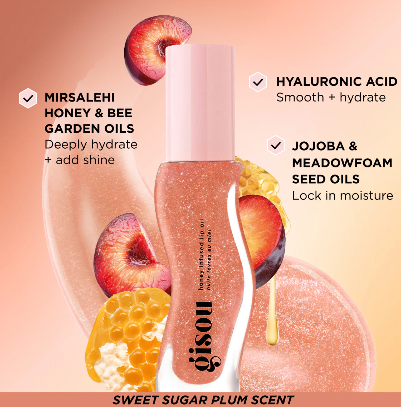 Gisou
Honey Infused Hydrating Lip Oil