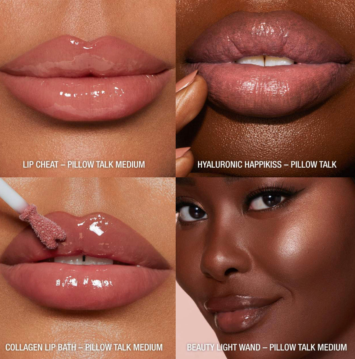 Charlotte Tilbury
Conjunto de secretos icónicos de labios y mejillas de Pillow Talk set Charlotte