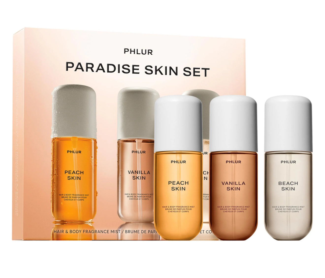 PHLUR
Set de fragancia para el cabello y el cuerpo Paradise Skin 89ML