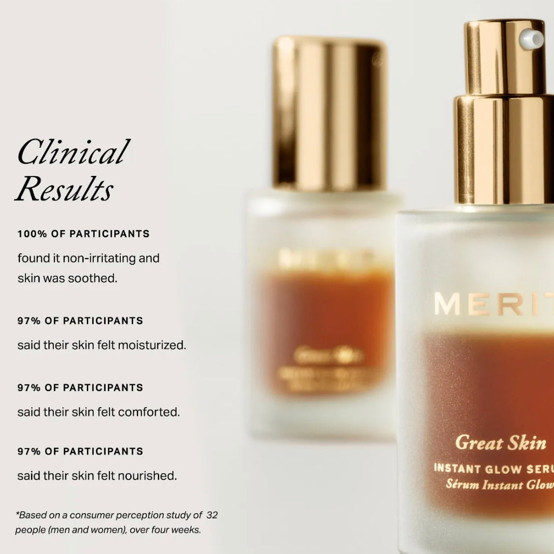 MERIT
Great Skin Instant Glow Serum con niacinamida y ácido hialurónico 50ML
