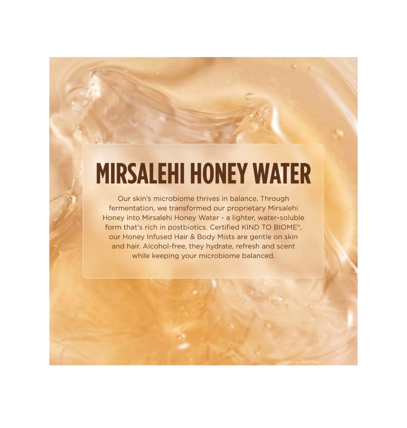Gisou
Honey Dewy Honey Infused Hair & Body Mist