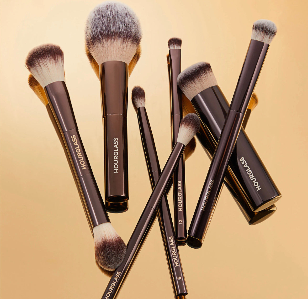 Hourglass Vegan Face & Eye Travel Brush Set juego de brochas de lujo