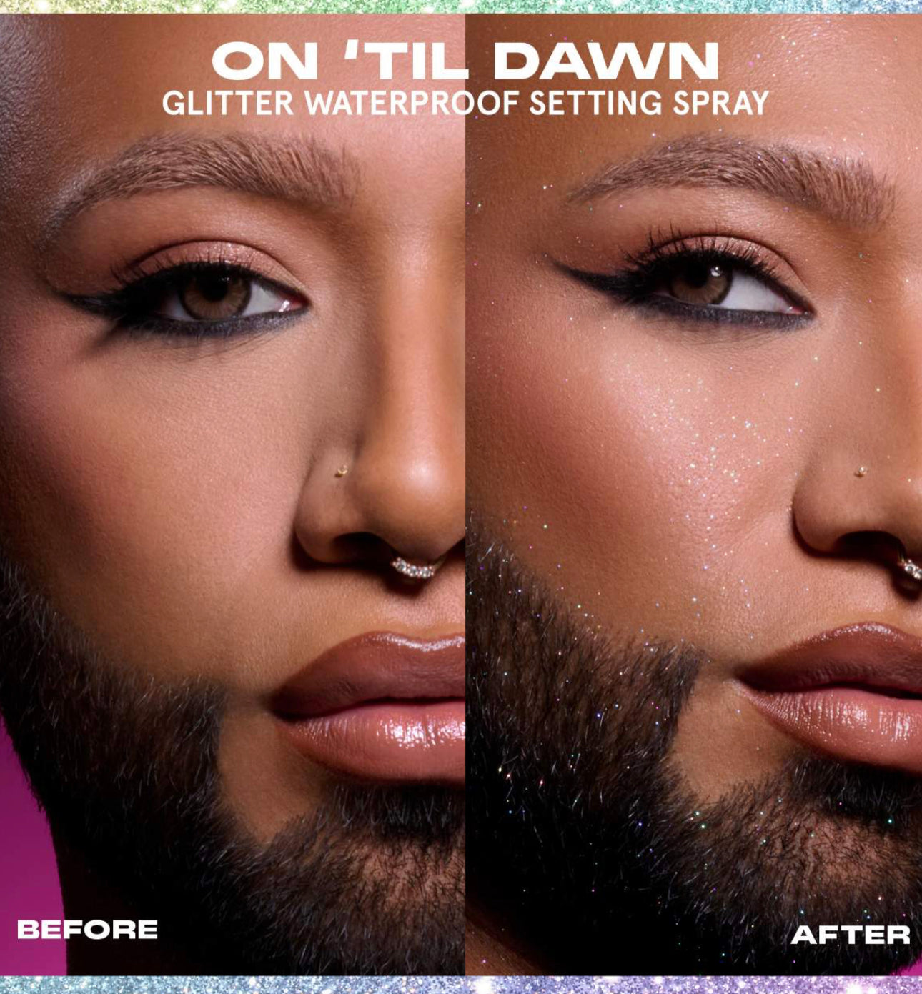ONE/SIZE by Patrick Starrr
On 'Til Dawn Glitter Waterproof Setting Spray sellador Maquillaje edición limitada con glitter
