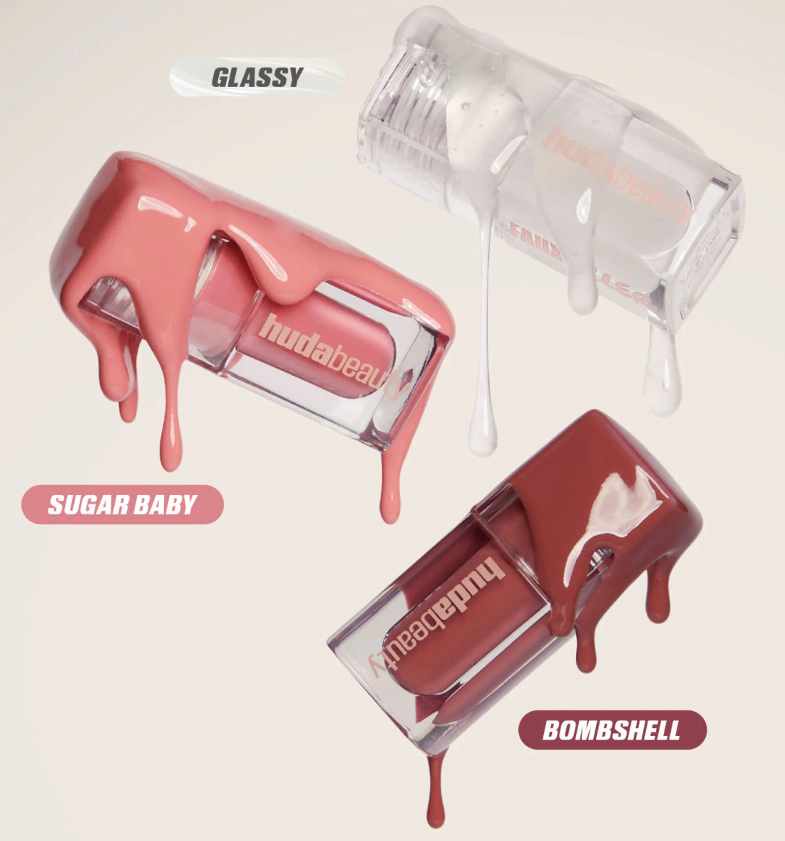 HUDA BEAUTY
Mini Glossiest Lip Gloss Set