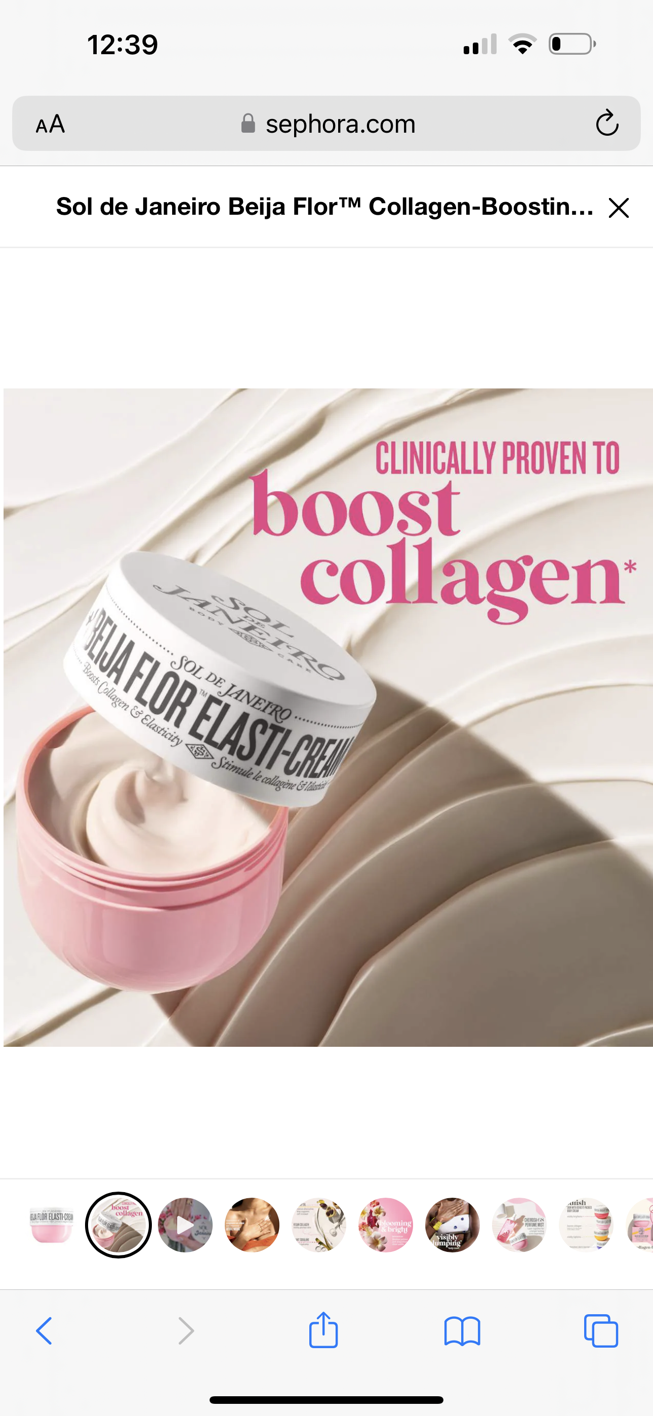 Beija Flor™ Collagen-Boosting Elasti-Cream with Bio-Retinol and Squalane cream corporal Sol de Janeiro