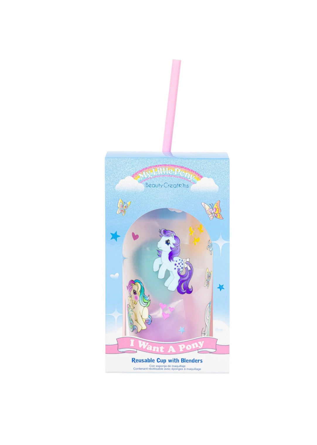 BEAUTY CREATIONS X MY LITTLE PONY "I WANT A PONY" REUSABLE CUP WITH BLENDERS