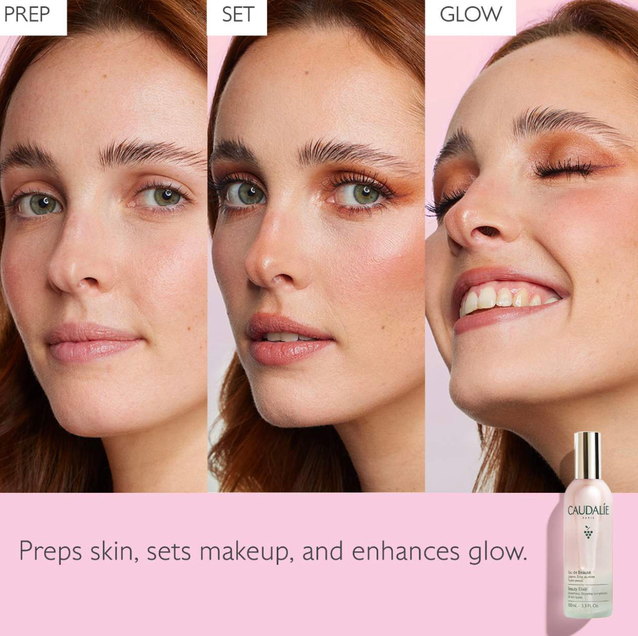 Caudalie Beauty Elixir Prep, Set, Glow Face Mist