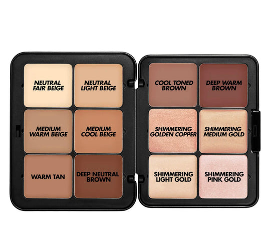 HD Skin Cream Contour and Highlight Sculpting Palette Corrector