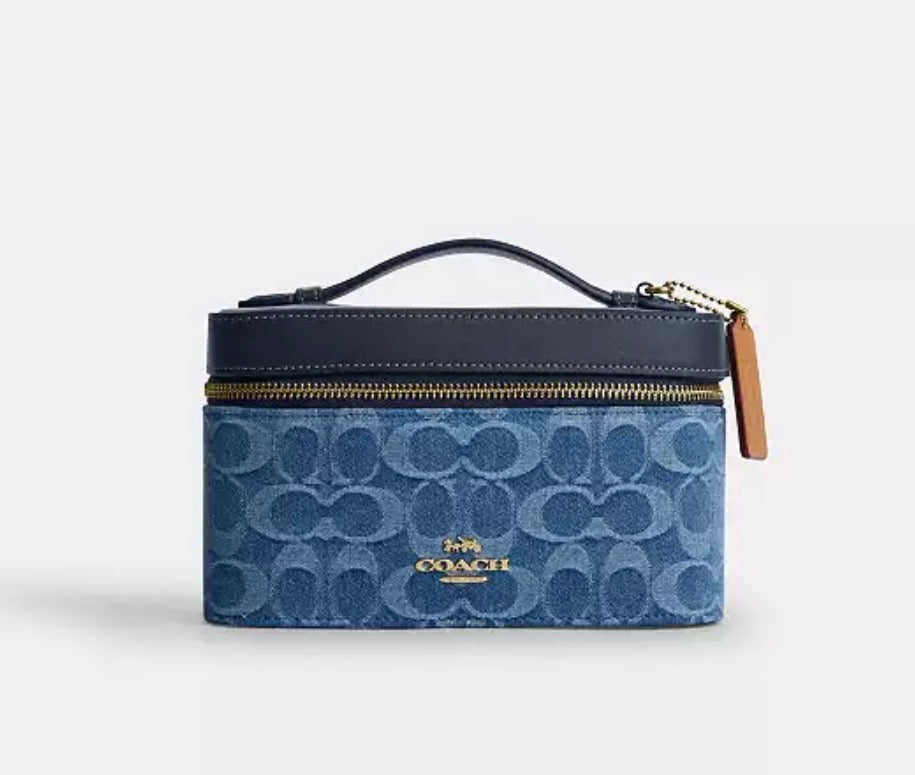 Cosmetic Case Coach Denim