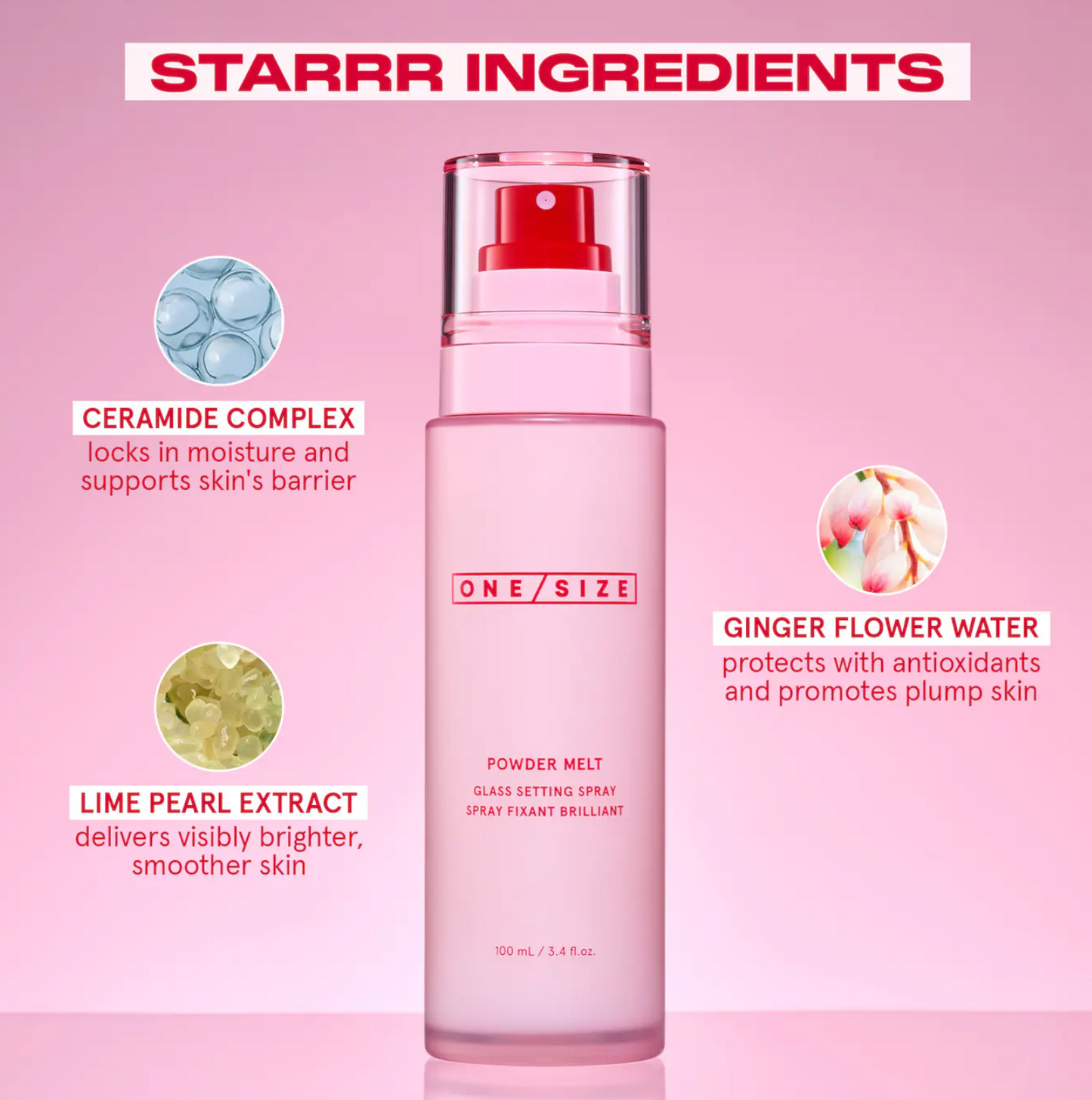 ONE/SIZE by Patrick Starrr  Powder Melt Glass Setting Spray
