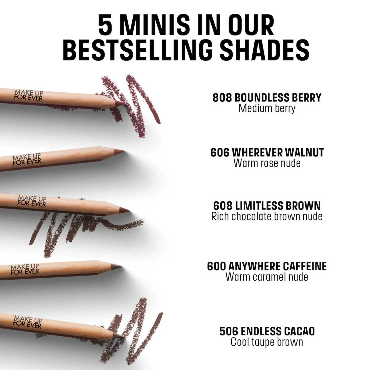 MAKE UP FOR EVER  Mini Artist Color Lip Pencils Set
