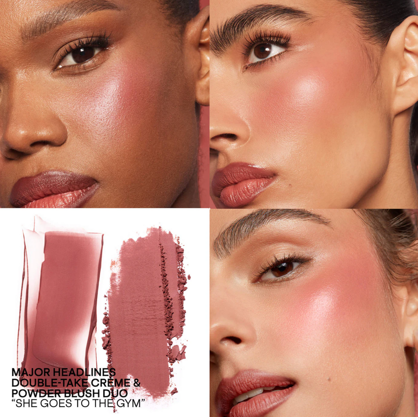 PATRICK TA  Mini Major Headlines Double-Take Crème & Powder Blush Duo