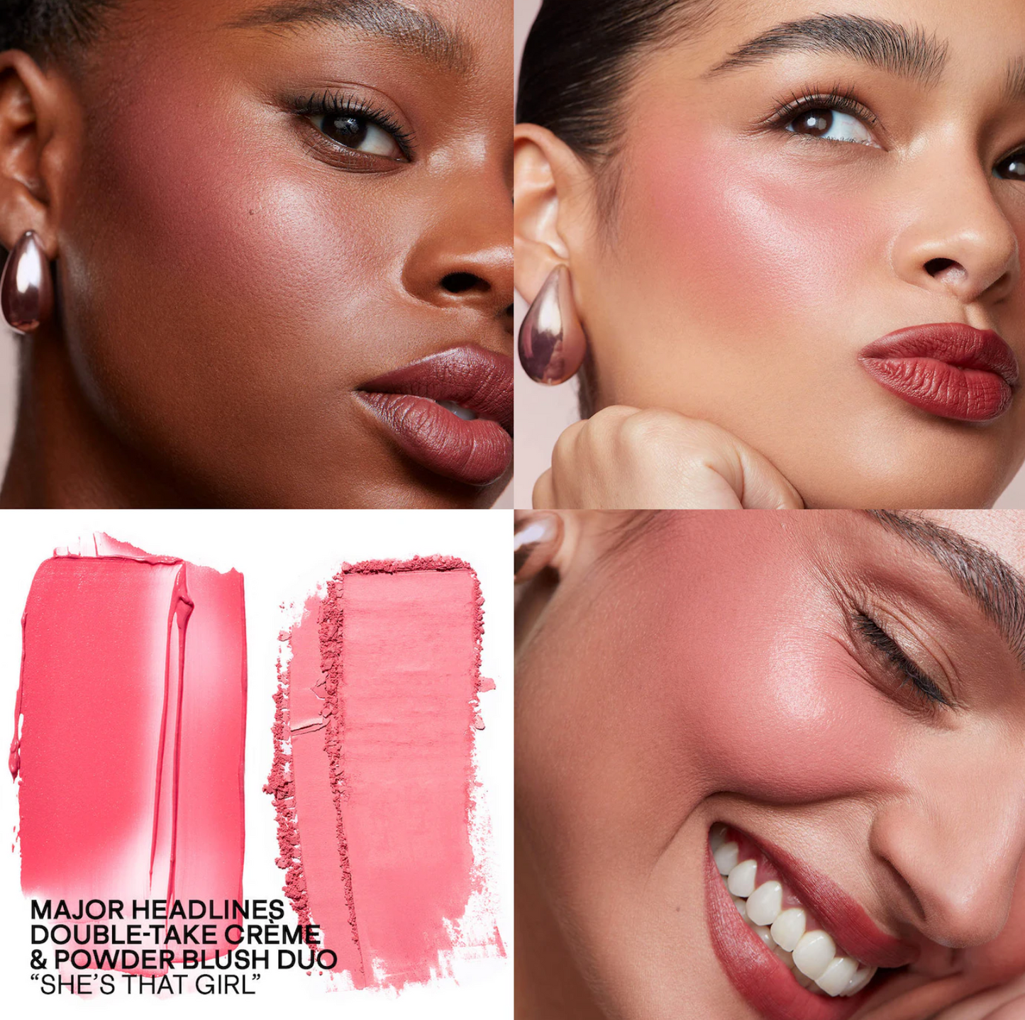 PATRICK TA  Mini Major Headlines Double-Take Crème & Powder Blush Duo
