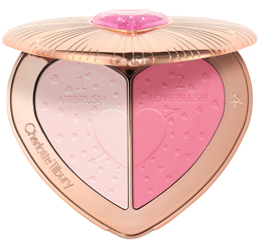 Charlotte Tilbury  Pillow Talk Beauty Soulmates Airbrush Flawless Finish Brightening and Blush Powder Palette
