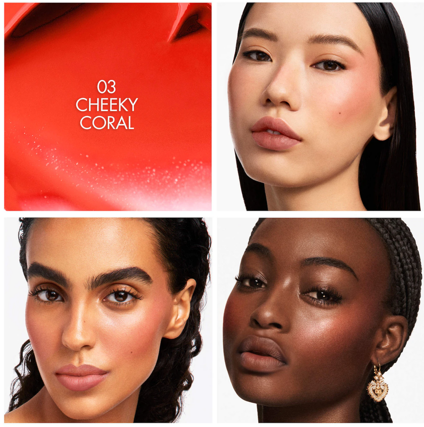Dolce&Gabbana  Cherry Glaze Bar 24H Lasting Glow & Waterproof Cream Blush Stick with Vegan Collagen