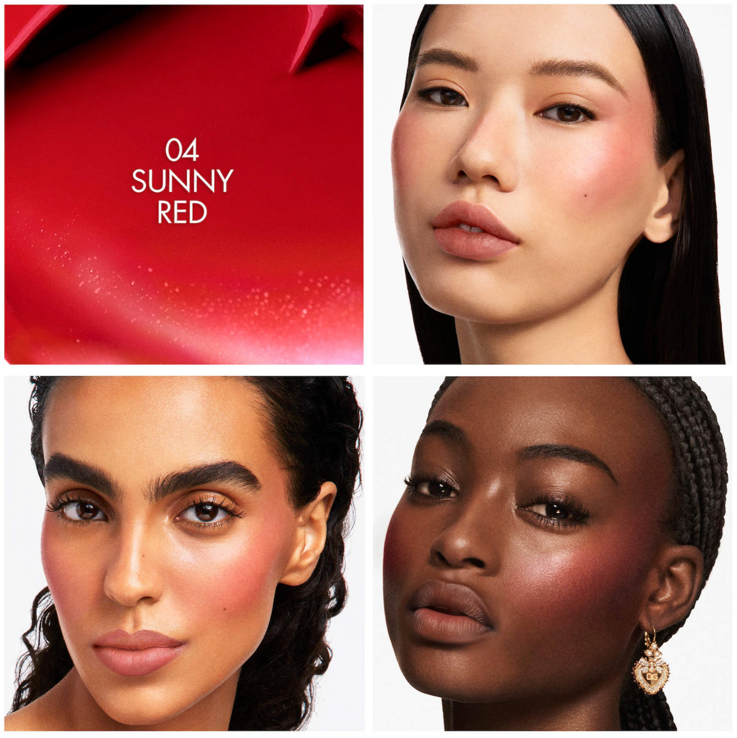 Dolce&Gabbana  Cherry Glaze Bar 24H Lasting Glow & Waterproof Cream Blush Stick with Vegan Collagen