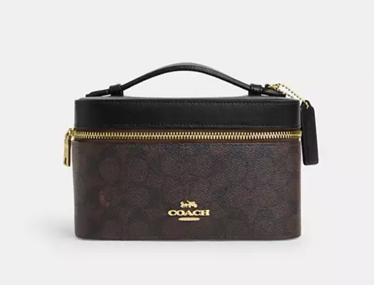Cosmetic Case In Signature Canvas neceser COACH