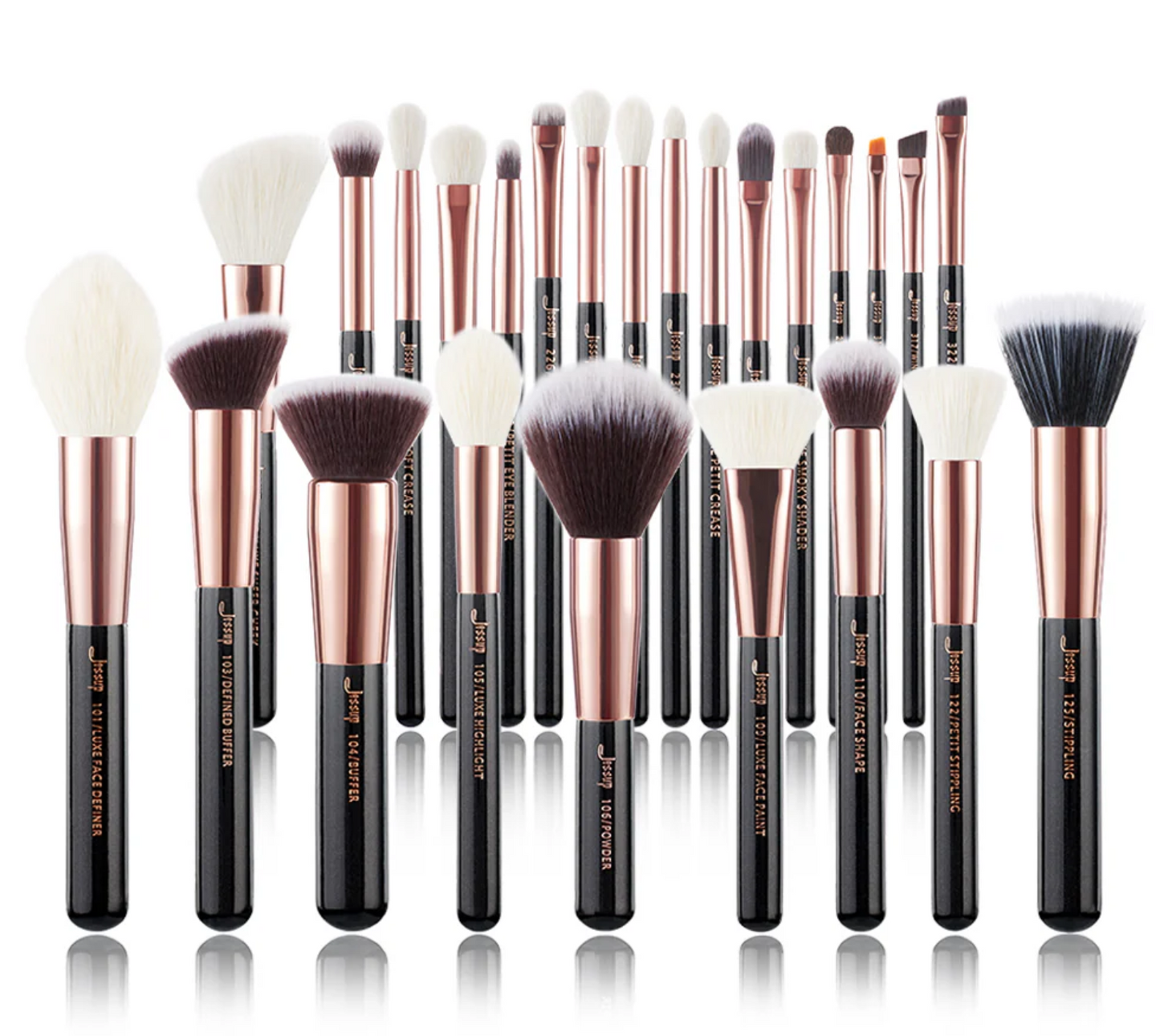 Brochas Jessup 25 piezas T155 Individual Full Face Makeup Brush Set
