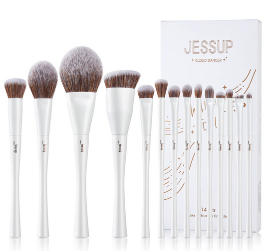 14pcs Makeup Brushes Collection (Cloud Dancer) T343