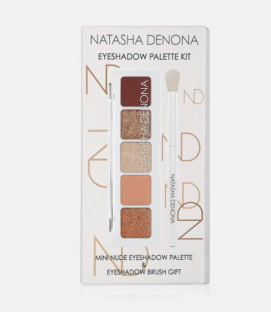 Mini nude eyeshadow palette kit + brocha Natasha Denona