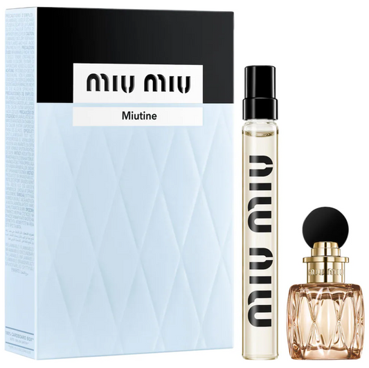 Miu Miu  Mini Miutine Eau De Parfum Perfume Duo Gift Set