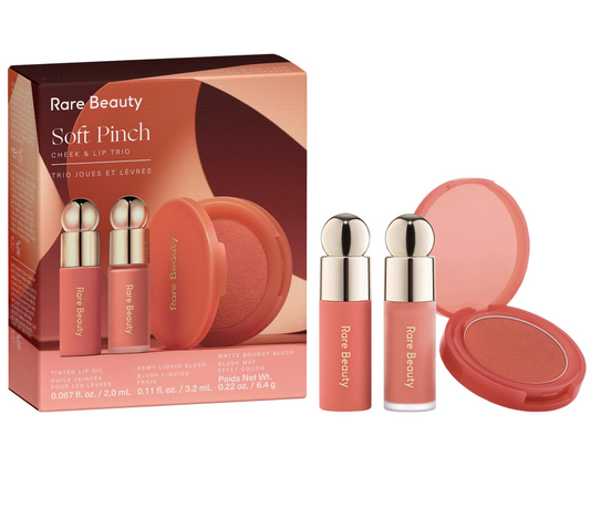 Rare Beauty by Selena Gomez  Soft Pinch Cheek & Lip Trio Makeup Gift Set