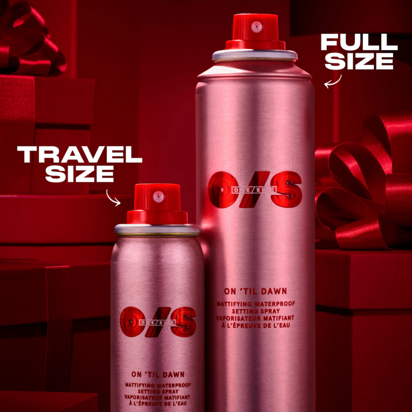 ONE/SIZE by Patrick Starrr  On 'Til Dawn Mattifying Waterproof Setting Spray Big & Bitty Duo