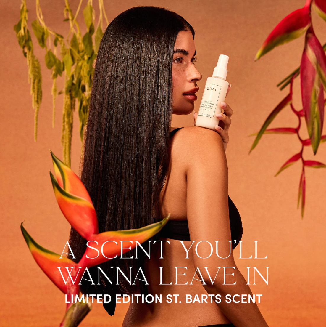 OUAI  St. Barts Hair & Body Mist, Leave In Conditioner & Hair Oil Gift Set