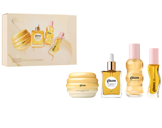 Gisou  Glow All The Way Hair and Lip Gift Set