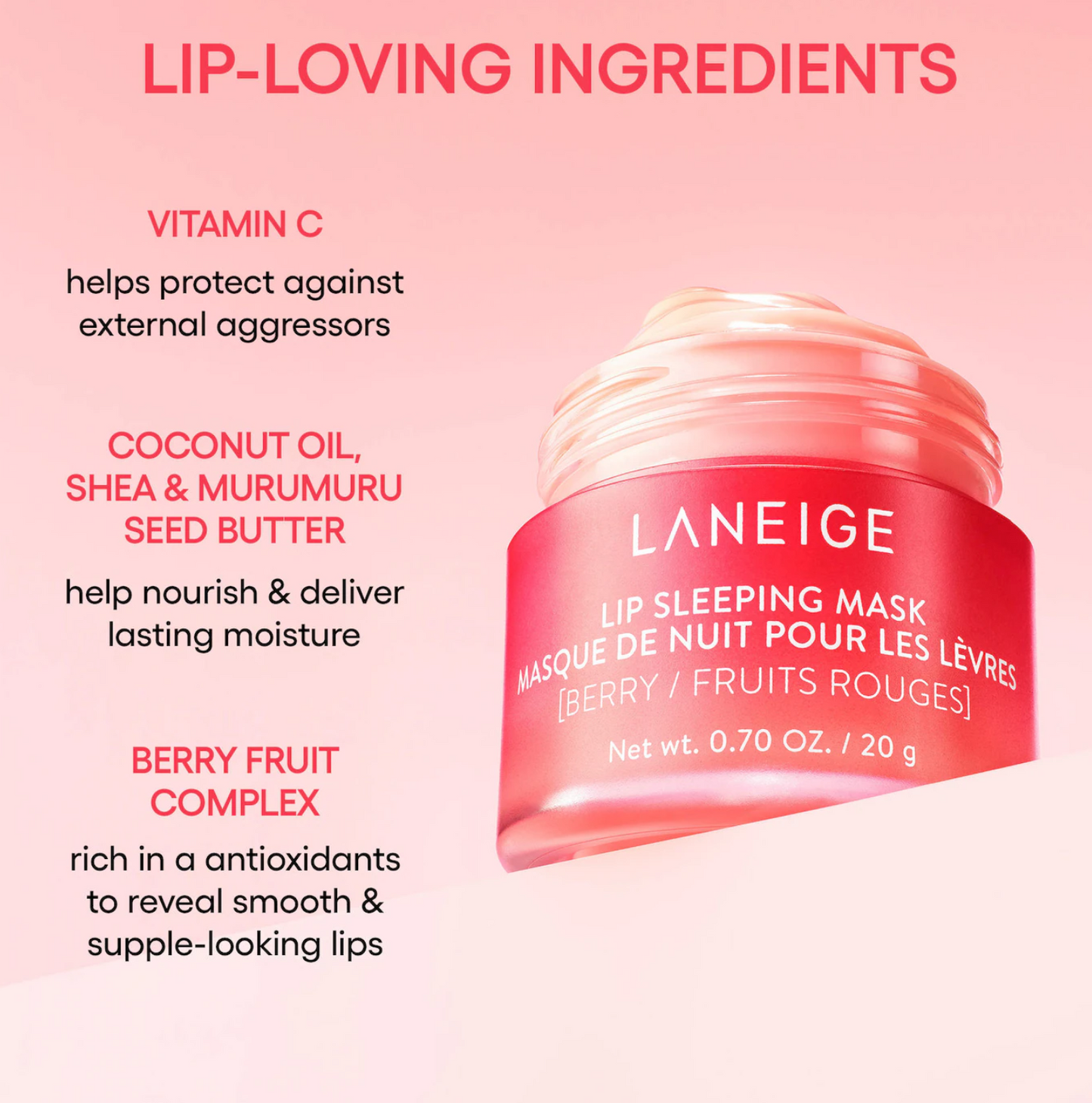 LANEIGE  Midnight Minis Lip Glowy Balm and Lip Sleeping Mask Gift Set