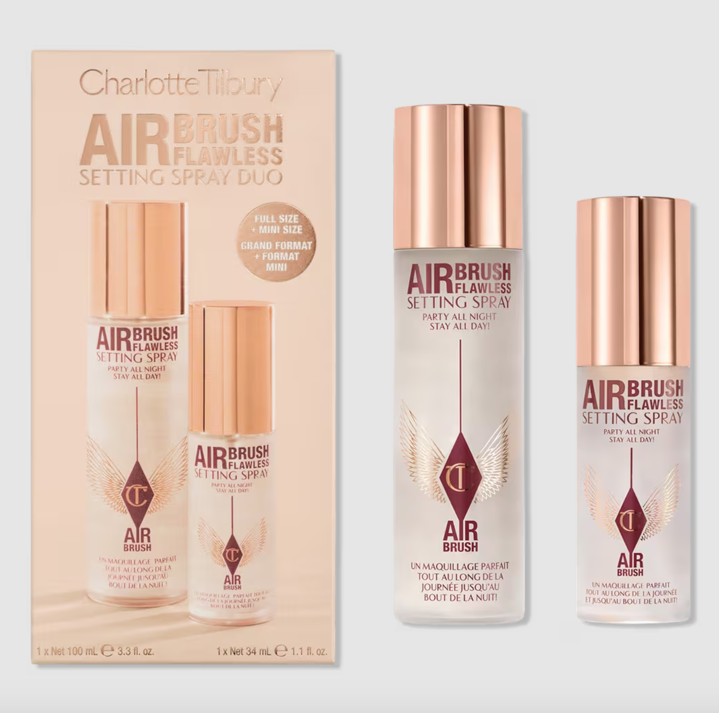 Airbrush Flawless Setting Spray Duo Charlotte Tilbury