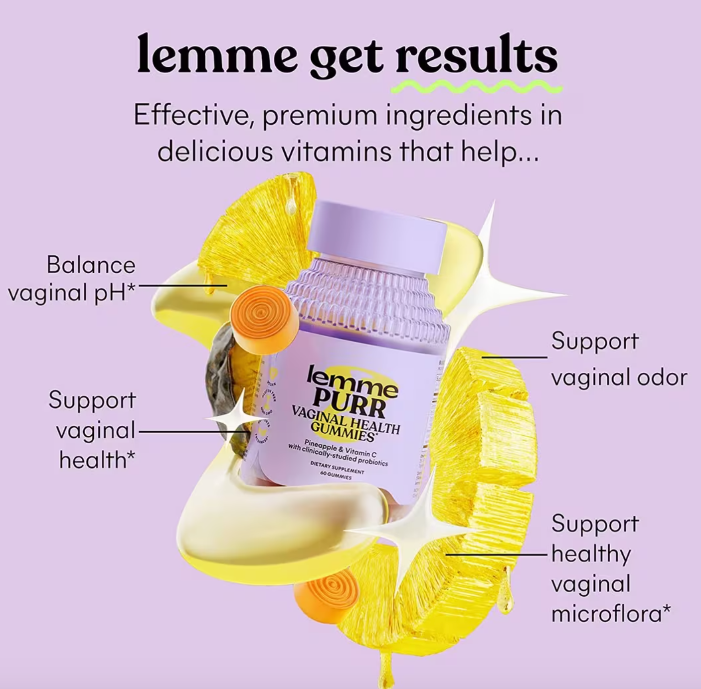 Purr: Health Gummies Lemme  Purr probioticos vaginales