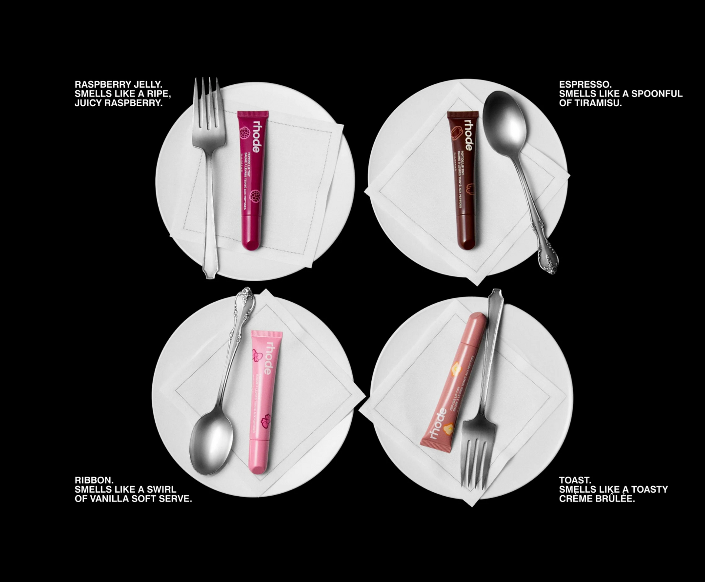 the scented peptide lip tint set